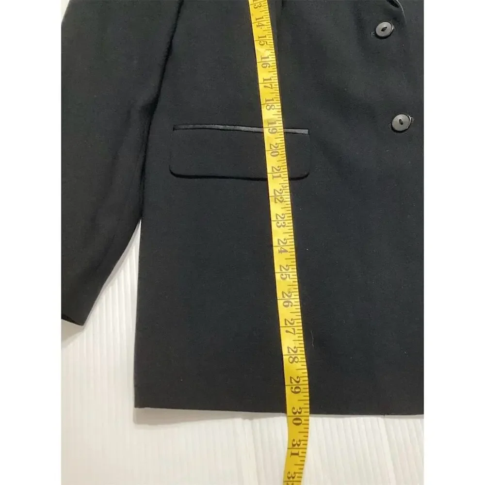 Norton McNaughton Women's Black Blazer Jacket Size 14  Long‎ Sleeve